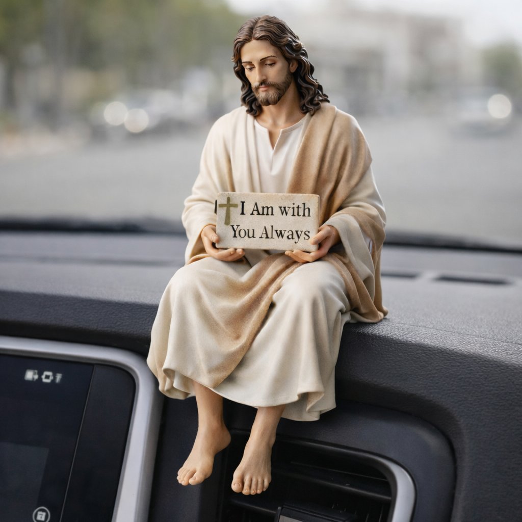 ✨Handcrafted Jesus Figurine✝️Serene Desk Companion🙏-GD