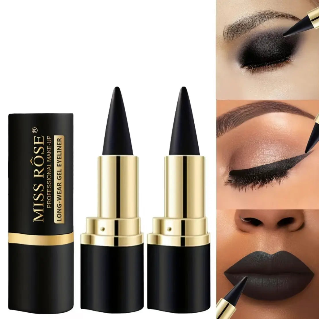 🎁Buy 1 Get 1 Free - Gentle Matte Gel Eyeliner Pencil, Soft Smooth Texture Eye Makeup Stick, Basic Cat Eye Be Smoky Eye Daily Makeup Tool, Versatile Cosmetic for Festival &Casual Gifting Use- A926