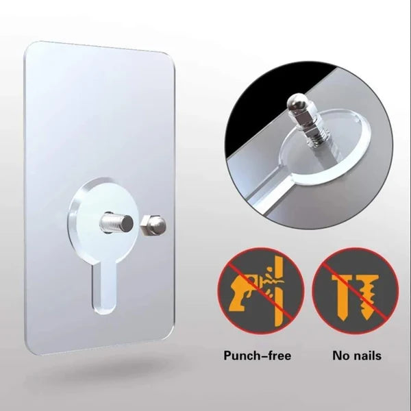 🔥Adhesive Frame Hooks Wall Mount Self-Adhesive Hooks Suitable for Bathroom and Kitchen Decoration-TJY