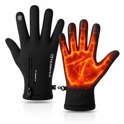 🔥🔥Outdoor Winter Gloves Touchscreen Windproof Full-Finger Fleece Lined for Men Women Sports Travel Daily Activities Unisex-ZZQ