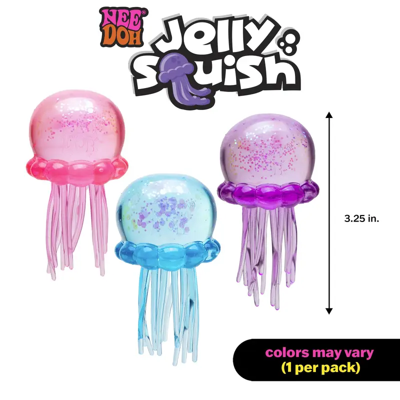 🪼🎁Cute Glitter Jellyfish Squishy✨✝️-Easter Basket Stuffer for Kids-ABB8