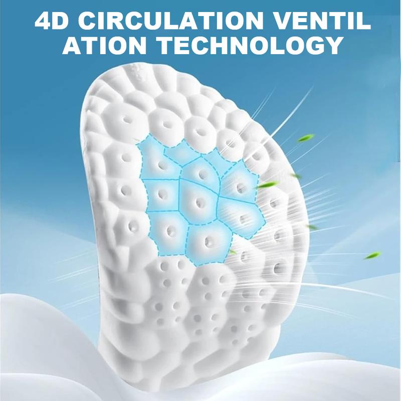 🏆Flash Sale⚡4D Shoe Cloud Insoles for Men Women, Soft Memory Foam Orthotic Shoe Inserts Sports Insoles-ABB8
