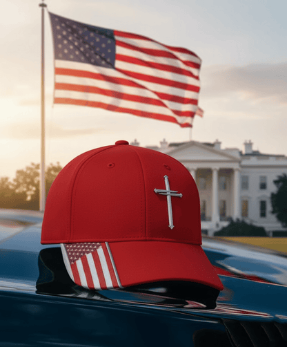 ✝️Jesus 3-Nail Cross & Crown of Thorns Christian Embroidered Adjustable Hat-ABB8