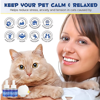 PetDiffuser🐱🐶: Pet Calming Pheromone Diffuser Set,Fragrance-free, pure plant extract-ABB8