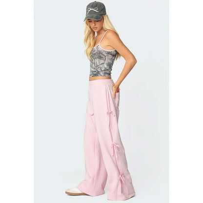 🔥Last Day 49% OFF - Claudette Baggy Ribbon Sweatpants - TJY