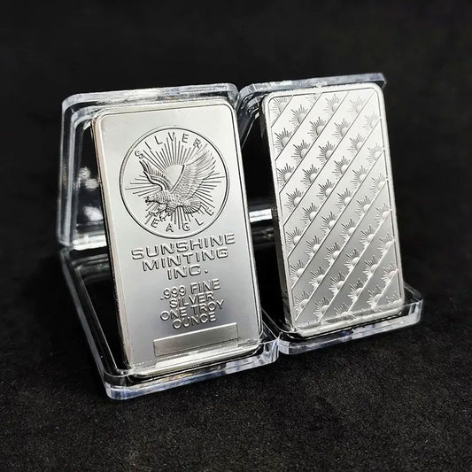 🔥🪙【Last 8 Sets!!!】🔥250th Anniversary America New Year Special🔥10 oz Silver Bar (1985/Vintage/Struck)-XA