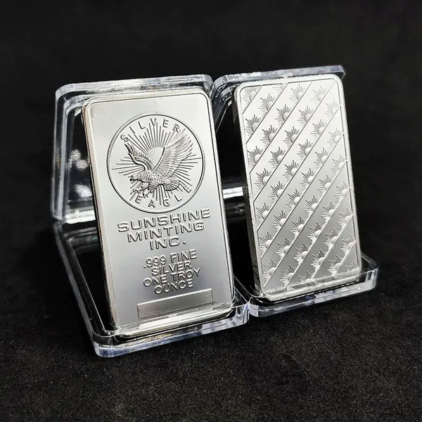 🔥🪙【Last 8 Sets!!!】🔥250th Anniversary America New Year Special🔥10 oz Silver Bar (1985/Vintage/Struck)-XA