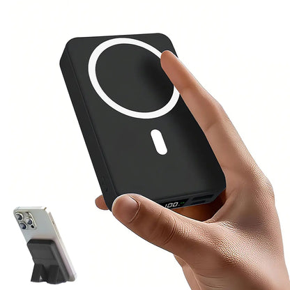 🏆Flash Sale⚡ Newly Upgraded! 🏆10000mAh Magnetic Power Bank Foldable Stand LED Display-W18