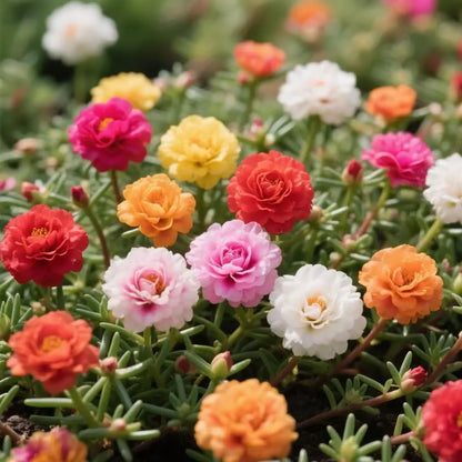 🌸Moss Rose Seeds🌸 – 🌿Perennial Flower Seeds / Large Flowers / Easy to Grow-TJY