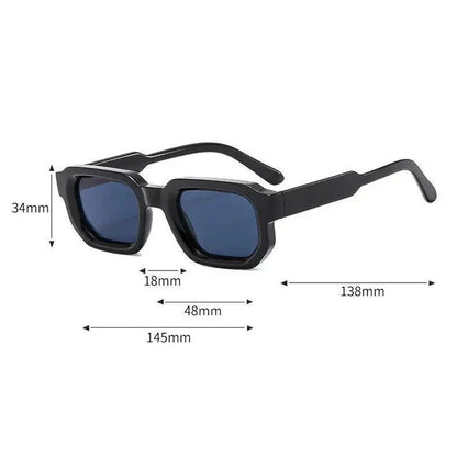 🌟🌈 Vintage Rectangle Frame Sunglasses for Men & Women – Retro Fashion Sun Glasses with UV400 Protection Luxury Design Eyewear🔥-TJY