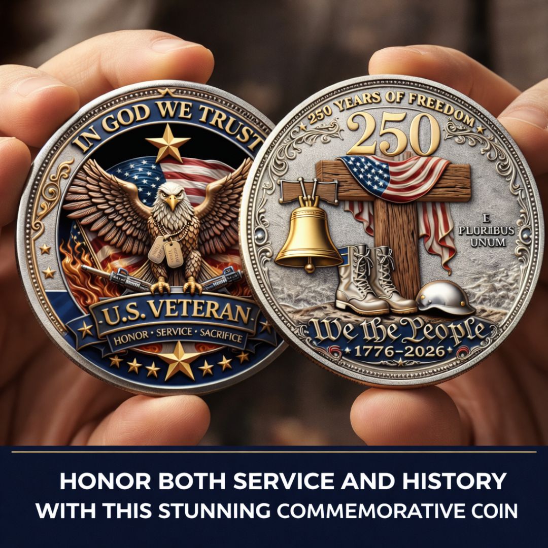 🔥Last Day 60% OFF 🔥 Honor America’s Heroes – 250 Years of Freedom Veteran Tribute Coin-ABB8
