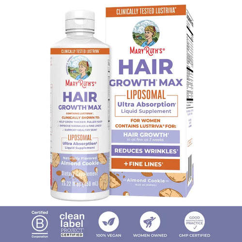 🔥Save Up To 56% Today🔥MaryRuth's Hair Growth Max Liposomal - Lustriva - Thicker Hair - Improve Wrinkles & Fine Lines-TJY