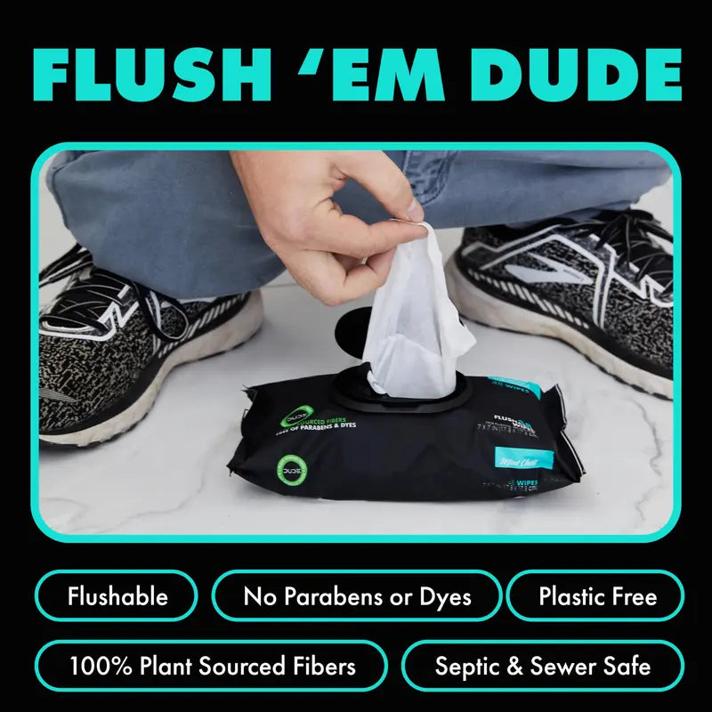 👑Hot Sale 49% OFF🏆Flushable Wet Wipes Pack 48 Sheets Large Unscented Adult Wipes with Vitamin E & Aloe Vera Safe for Septic Systems & Sewer Lines Biodegradable Cleansing Wipes-TJY