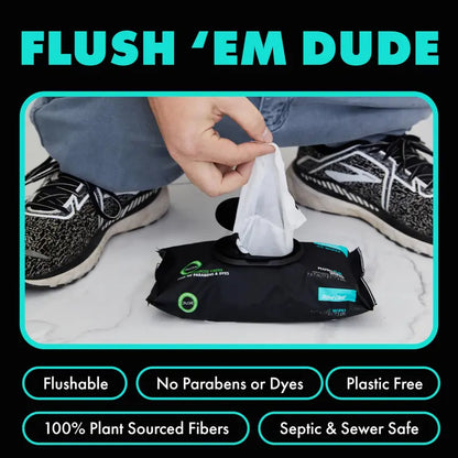 👑Hot Sale 49% OFF🏆Flushable Wet Wipes Pack 48 Sheets Large Unscented Adult Wipes with Vitamin E & Aloe Vera Safe for Septic Systems & Sewer Lines Biodegradable Cleansing Wipes-TJY