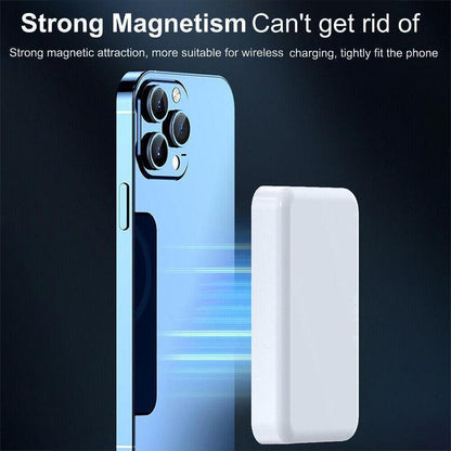 5000mAh Magnetic Power Bank, Wireless Portable Charger, Fast Charging MagSafe Battery Pack for iPhone 17/16/15/14/13/12/Plus/Pro Max-ZZQ