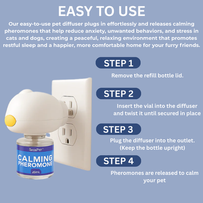PetDiffuser🐱🐶: Pet Calming Pheromone Diffuser Set,Fragrance-free, pure plant extract-ABB8