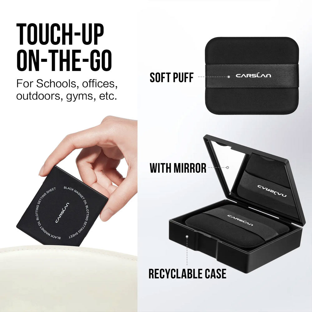 👑Hot Sale 49% OFF🏆Magnet Oil Blotting Setting Sheet With Powder More Control Oil Keep Fresh 2 IN 1 Blotting Sheet-TJY