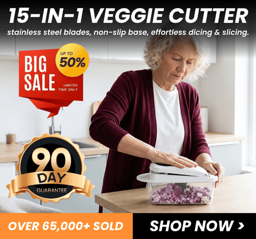 Vegetable Chopper,15-in-1 Multifunctional Food Chopper,Professional Onion Chopper with 8 Blades,Vegetable Cutter with Container for Salad,Potato,Carrot,and Garlic; Essential Kitchen Tool-HZ