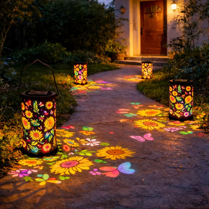 🔥HOT SALE 49% OFF-🌞Colorful Sunflower Glow Solar Garden Lantern-923