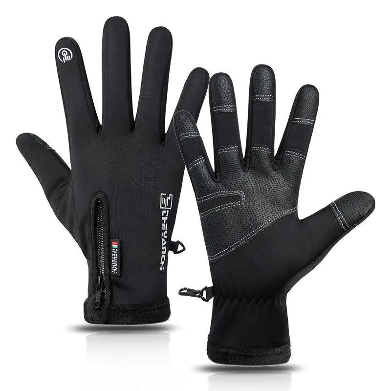 🔥🔥Outdoor Winter Gloves Touchscreen Windproof Full-Finger Fleece Lined for Men Women Sports Travel Daily Activities Unisex-ZZQ
