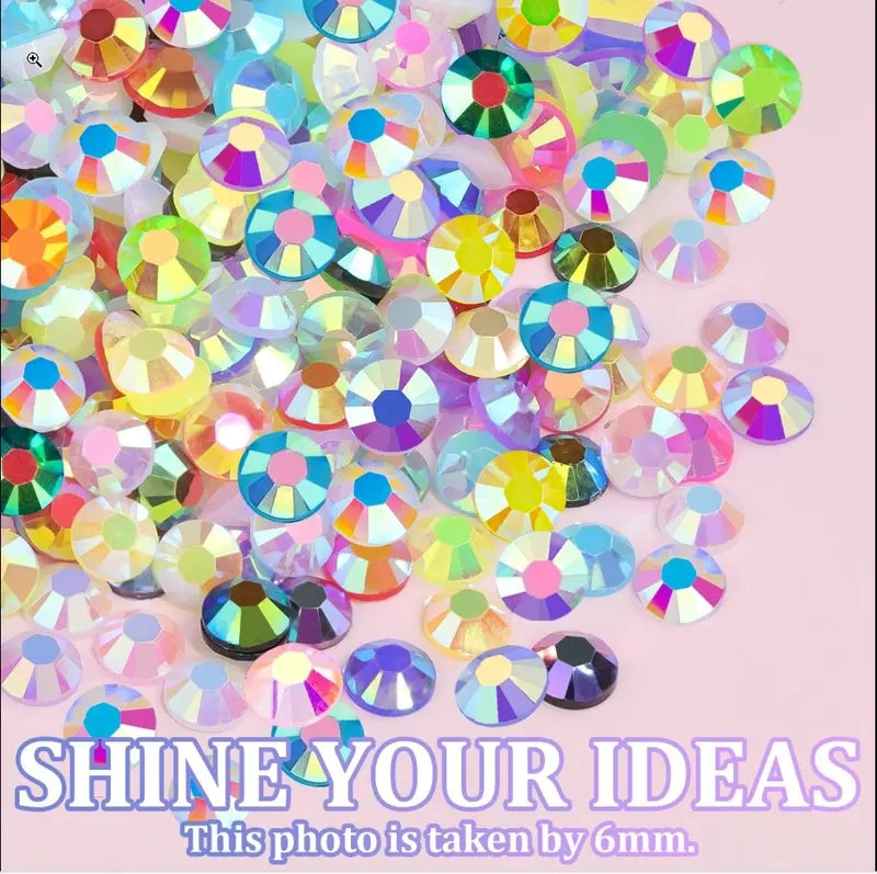 🔥 26000Pcs Resin Rhinestones with Tweezers for Crafting Mixed-Color 3mm Bedazzling Crystal with Gifted Tools Jewelry-TJY