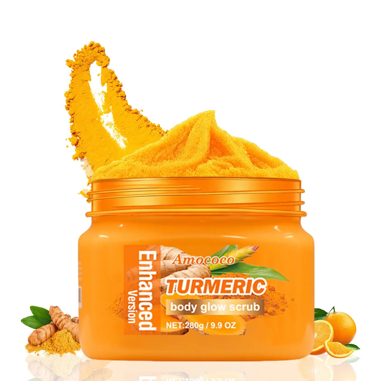 🌿Turmeric & Vitamin C Exfoliating Body Scrub🧴✨ -H1