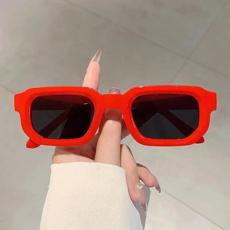 🌟🌈 Vintage Rectangle Frame Sunglasses for Men & Women – Retro Fashion Sun Glasses with UV400 Protection Luxury Design Eyewear🔥-TJY