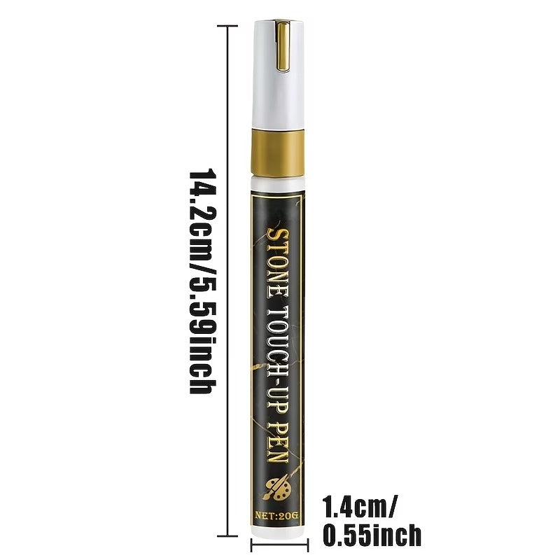 🔥HOT SALE 🐦Golden Tombstone Marker Pen for Restoring Faded Grave Inscriptions-INT