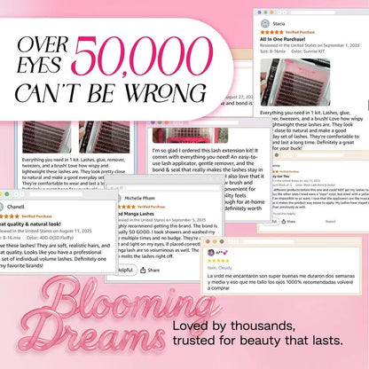 ❤️73% Hot Fresh Launch ProLashBeauty Lash Clusters Sunrise Long Lasting Eyelashes Extensions Kit DIY lashes Extensions C D Curl Invisible Band Beginners Manga Lashes Tweezer & Glue & Remover all in one for DIY Eyelash at Home-XA