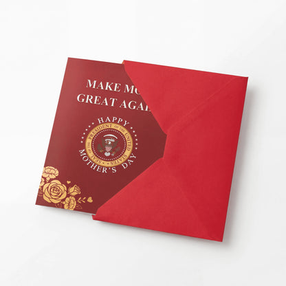 Funny Talking Mother’s Day Card with Voice Audio – Musical Pop Up Greeting Card for Mom, Wife, Grandma – Hilarious Gag Gift – Card with Red Envelope-HZ