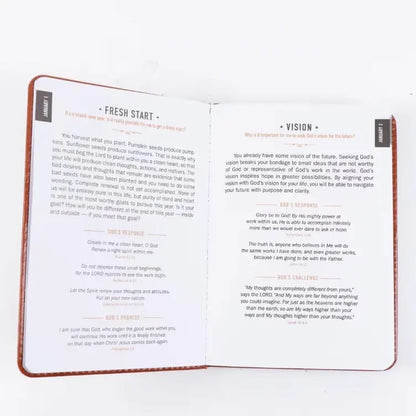 One Minute with God for Men, 365 Days Devotional Journal, Portable Daily Reflections Book, Perfect Gift for Holidays Birthdays Christmas New Year, Self Improvement Journal-TJY