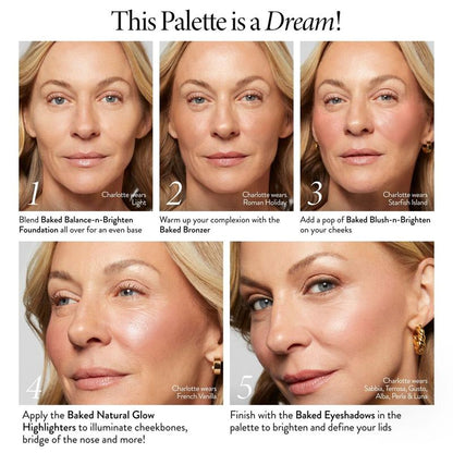 🔥LAST DAY 60% OFF -Baked Starter Kit - Tuscan Dreams includes Baked Multicolor Eyeshadow Palette-H1