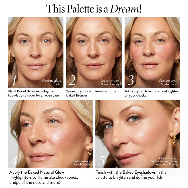 🔥LAST DAY 60% OFF -Baked Starter Kit - Tuscan Dreams includes Baked Multicolor Eyeshadow Palette-HZ