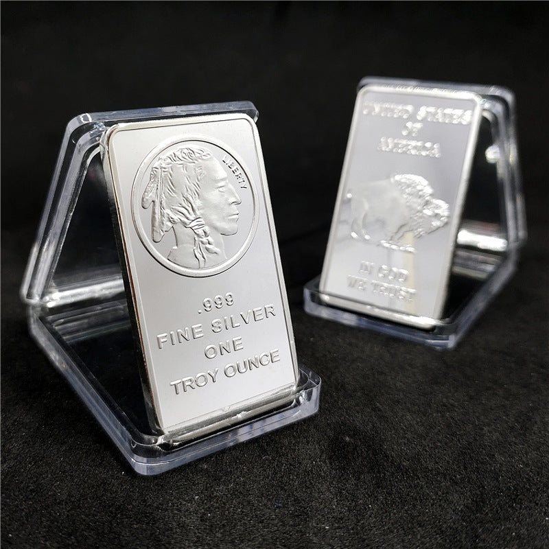 🔥Last Day Promotion 60% OFF🔥Buffalo Silver Bar | Silvertowne Mint 999 Silver Bar-ABB8