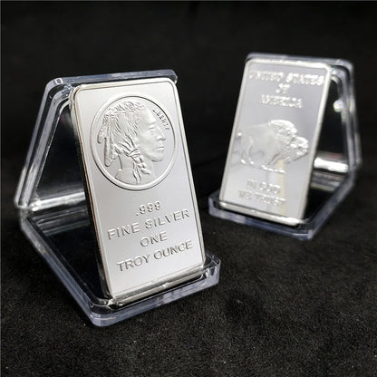🔥Last Day Promotion 60% OFF🔥Buffalo Silver Bar | Silvertowne Mint 999 Silver Bar-ABB8