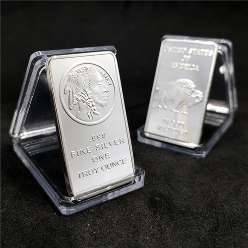 🔥Last Day Promotion 60% OFF🔥Buffalo Silver Bar | Silvertowne Mint 999 Silver Bar-ABB8