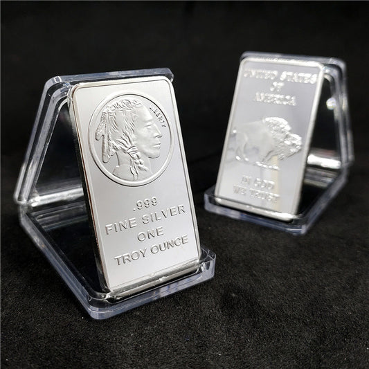 🔥Last Day Promotion 60% OFF🔥Buffalo Silver Bar | Silvertowne Mint 999 Silver Bar-ABB8