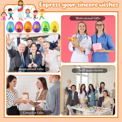 ✝️Christian Easter Surprise Eggs: Pre‑Filled Eggs with Mini Jesus Figures – Share Hope & Faith This Spring🌸-ABB8