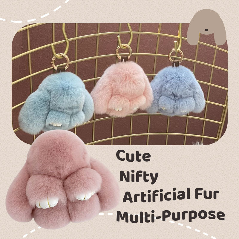🐰Easter Early Bird Special 40% OFF🌸Handcrafted Soft Bunny Charm: Adorable Plush Rabbit Toy Keychain-923