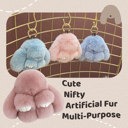 🐰Easter Early Bird Special 40% OFF🌸Handcrafted Soft Bunny Charm: Adorable Plush Rabbit Toy Keychain-923