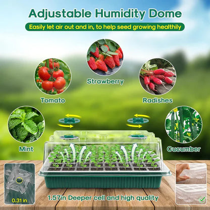 🏆Flash Sale 50K+ SOLD!🔥 Seed Starter Tray Kit-W18