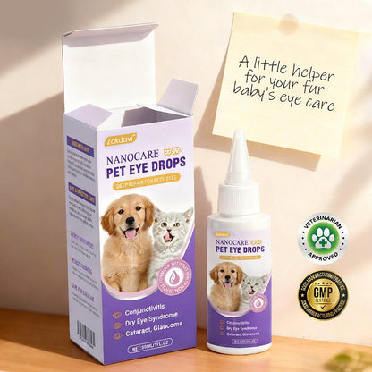 NanoCare Pet Eye Drops-Relieves Conjunctivitis, Dry Eyes, Cataracts, and Keratitis🐶-GD