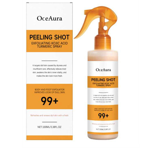👑Hot Sale 49% OFF🏆Peel Shot Keratin Care Kojic Acid Turmeric Spray 200ml Pore Clearing Exfoliating Formula Skin Repair Scrub-TJY