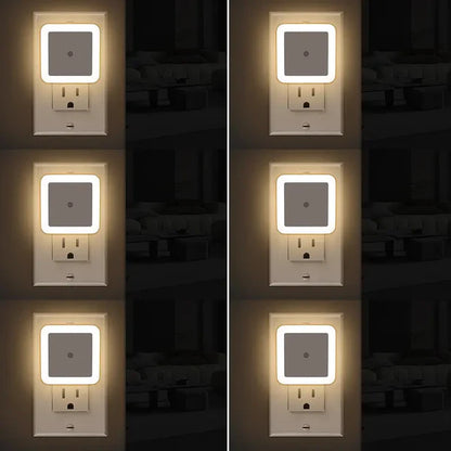 🔥Night Lights Plug into Wall 6-Pack, Plug in Night Light, Dusk to Dawn Nightlight Led Night Lights✨-W18