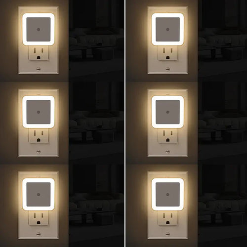 🔥Night Lights Plug into Wall 6-Pack, Plug in Night Light, Dusk to Dawn Nightlight Led Night Lights✨-W18