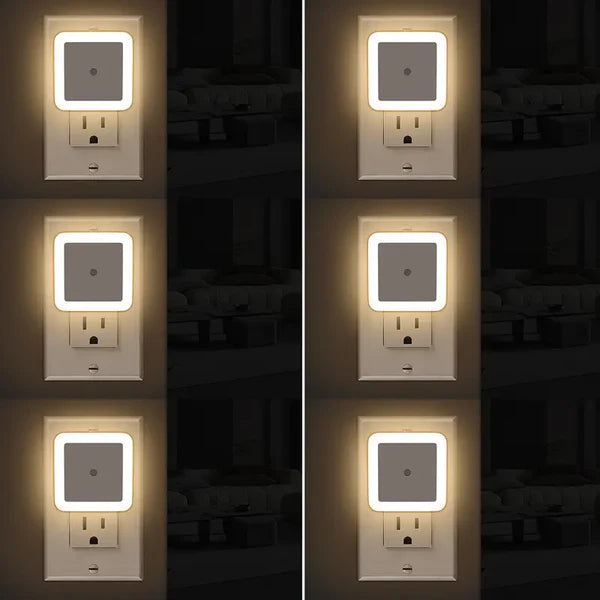 🔥Night Lights Plug into Wall 6-Pack, Plug in Night Light, Dusk to Dawn Nightlight Led Night Lights✨-W18