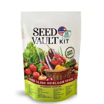 🎁 (New Harvest)-Vegetable Seed Vault Kit | 35 Variety Pack🌱(99% Germination)-923
