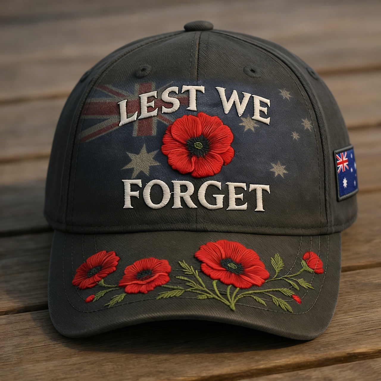 ❤️Best Gift For Father 🌺🎁Buy 1 Free 1- Lest We Forget Remembrance Memorial Cap-ABB8