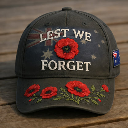 ❤️Best Gift For Father 🌺🎁Buy 1 Free 1- Lest We Forget Remembrance Memorial Cap-ABB8