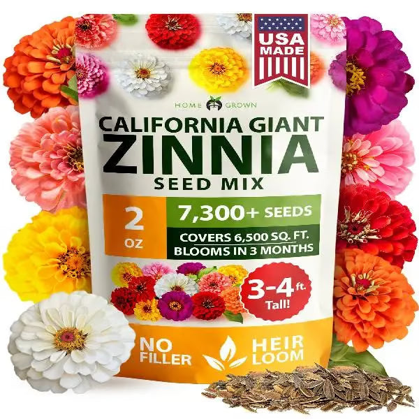 🌸 Spring flowers are preferred🌿Zinnia Seeds - Pure Seeds - No Filler - USA Heirloom Flower Seeds-TJY